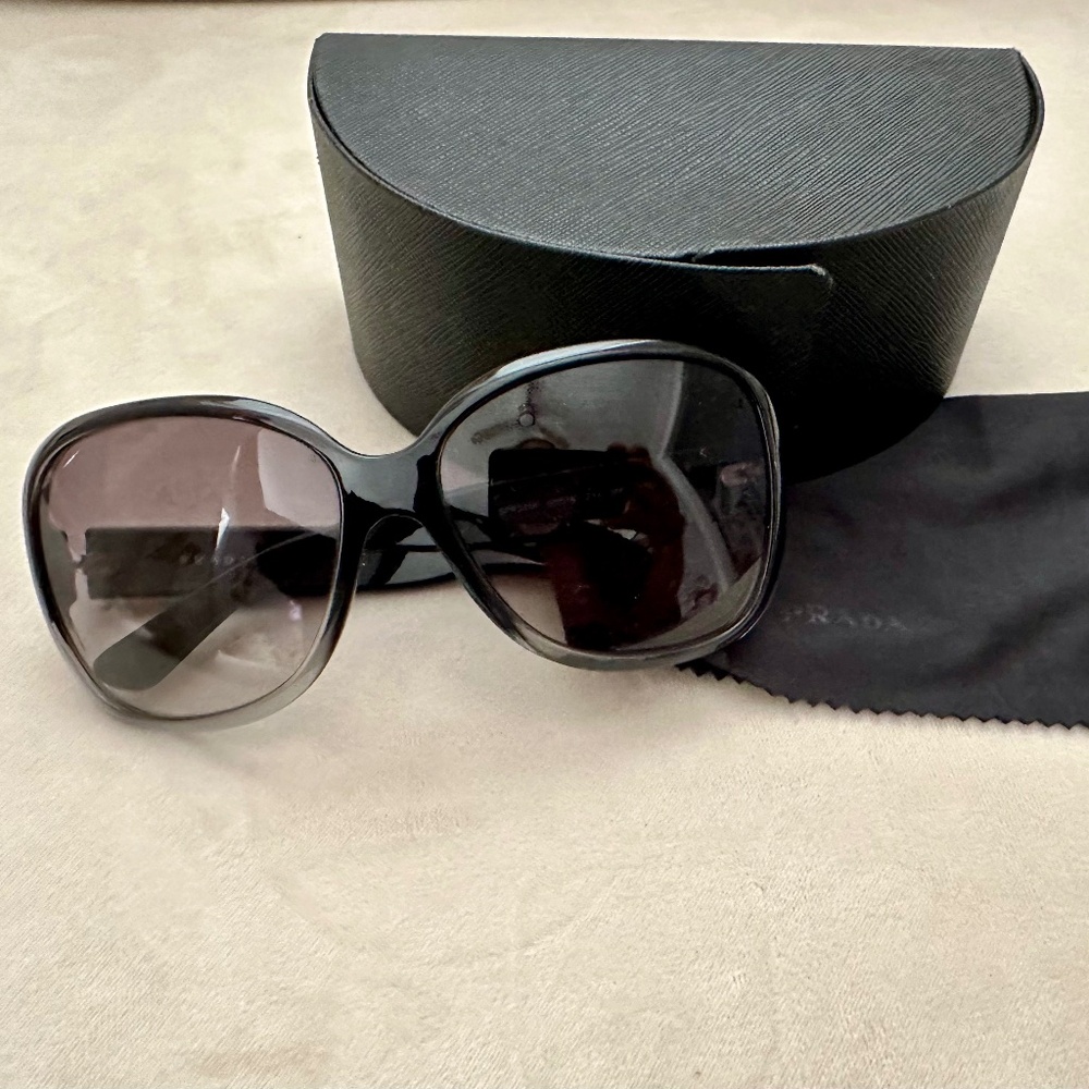 Prada Black PR 27MS Sunglasses with case